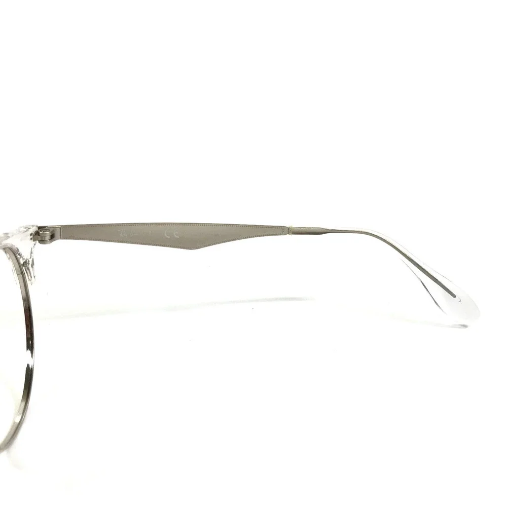 Ray-Ban Eyeglasses Frames RB6396 2936 Clubmaster Polished Clear Silver 51-19-140
